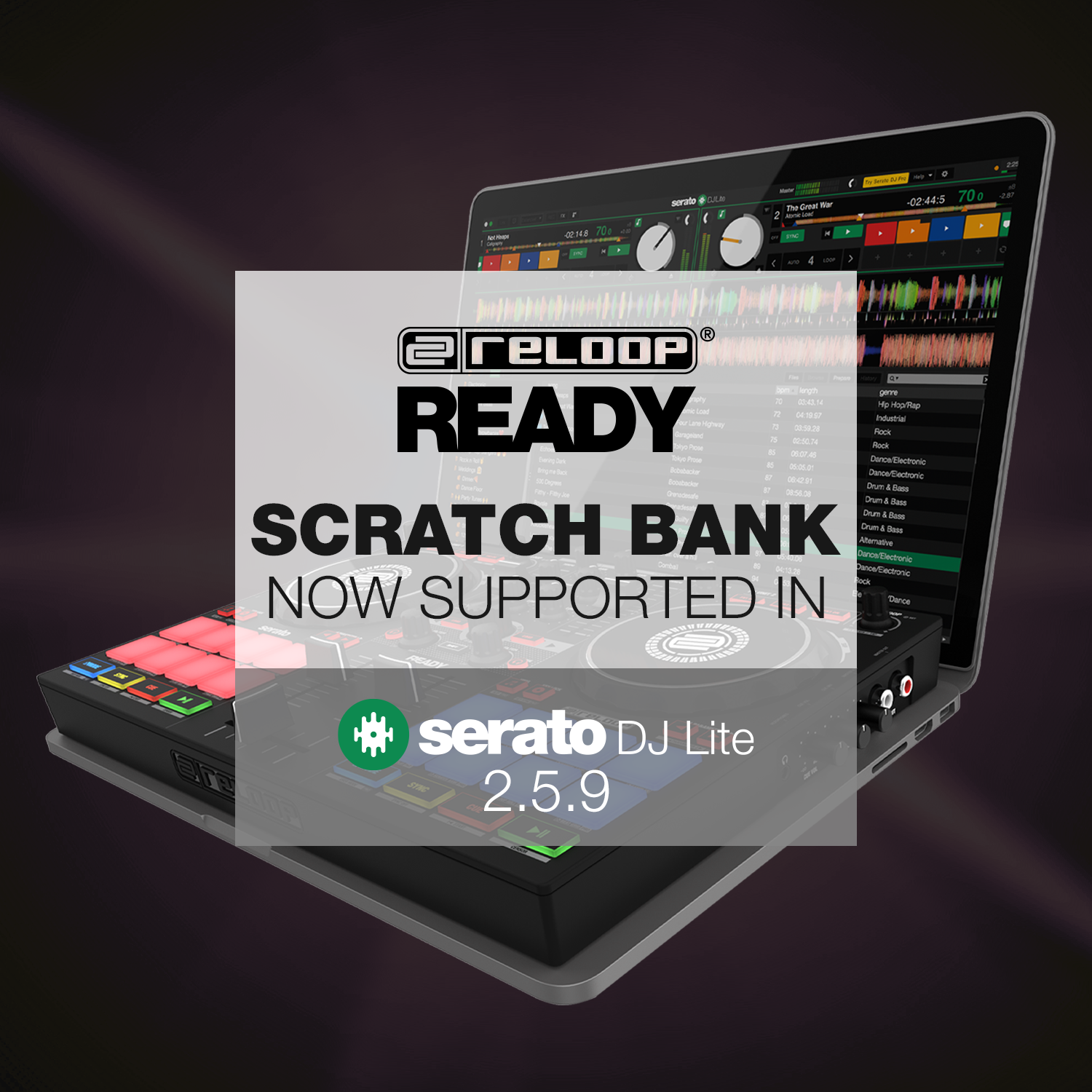 Scratch Bank is now supported in Serato DJ Lite 2.5.9