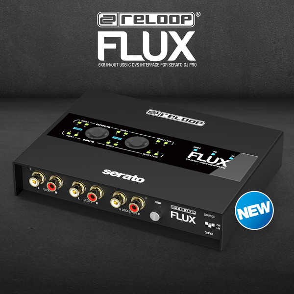 NEW: Reloop Flux - 6x6 IN/OUT USB-C DVS Interface for Serato DJ Pro